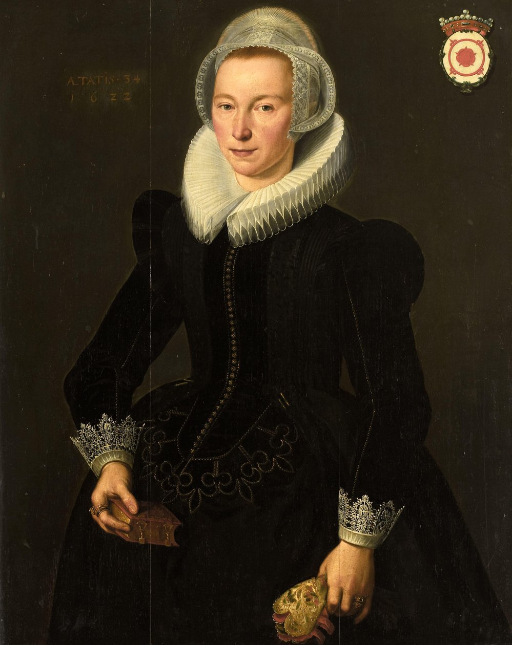 Portret Grietje Adriaensdra Grootesa (1588-1624) autorstwa Jacques Waben (attributed to)