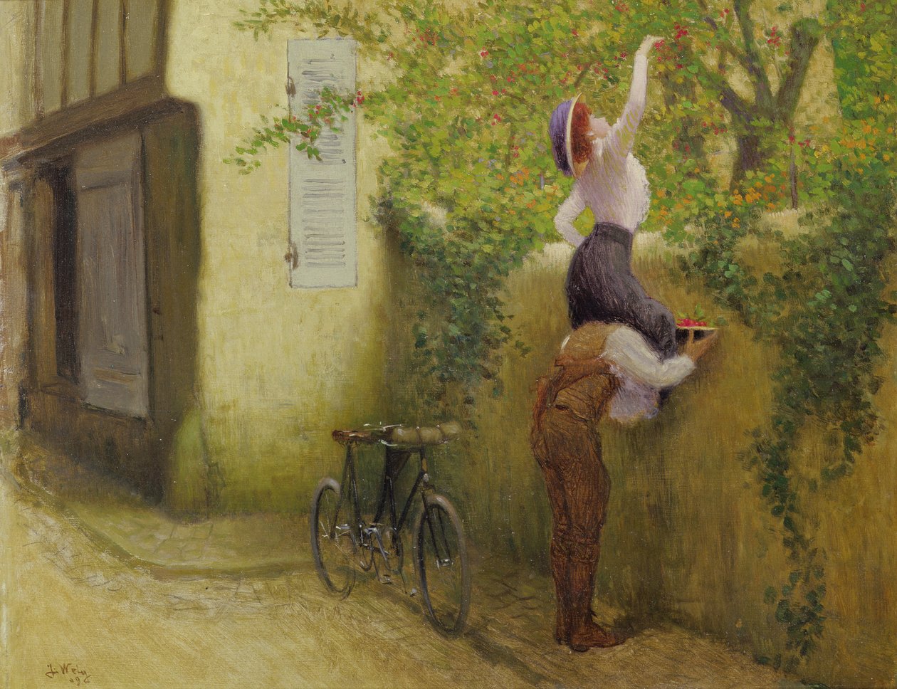 Zbieranie śliwek autorstwa Jacques Wely