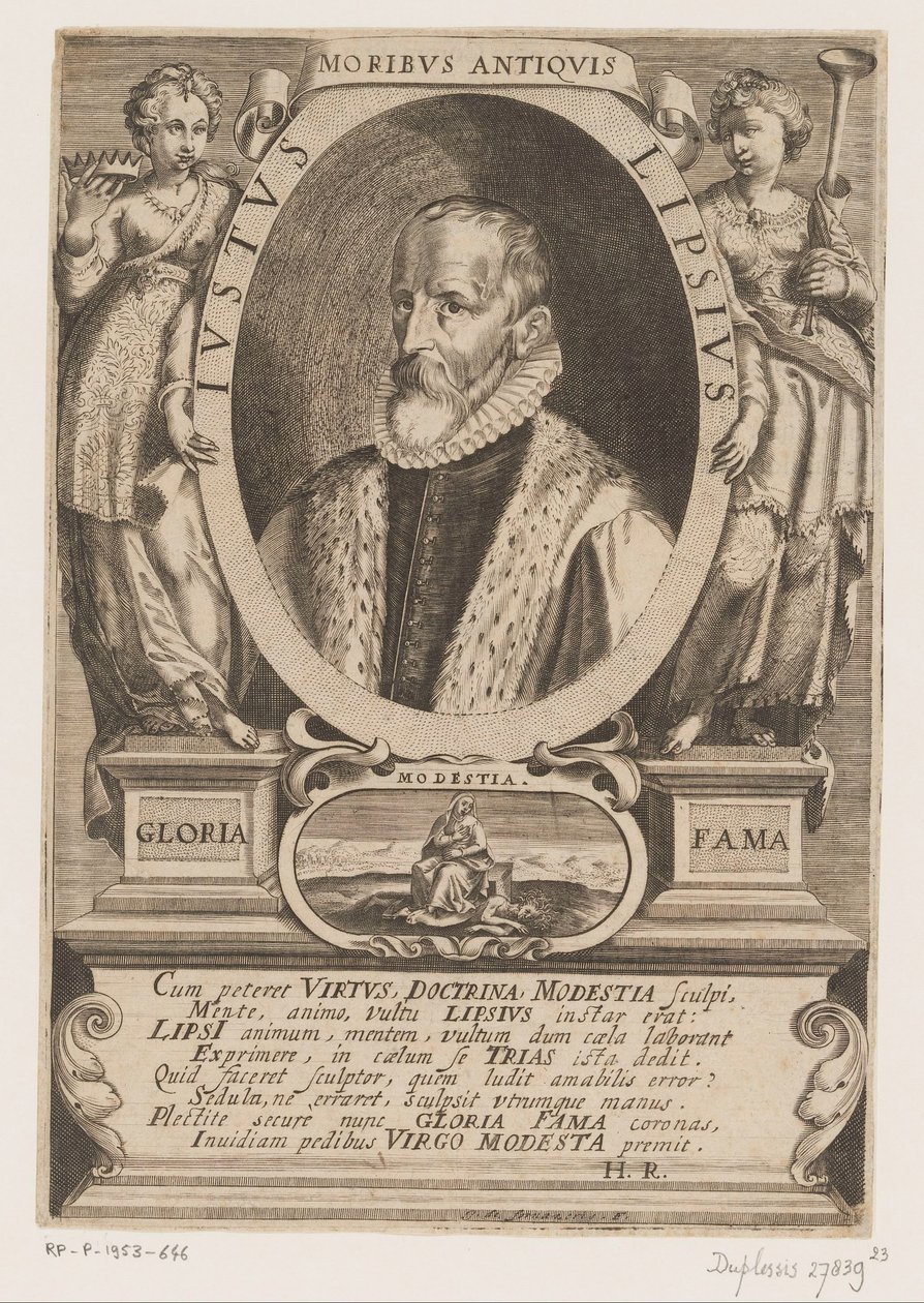 Portret Justusa Lipsiusa autorstwa Jacques de Fornazeris