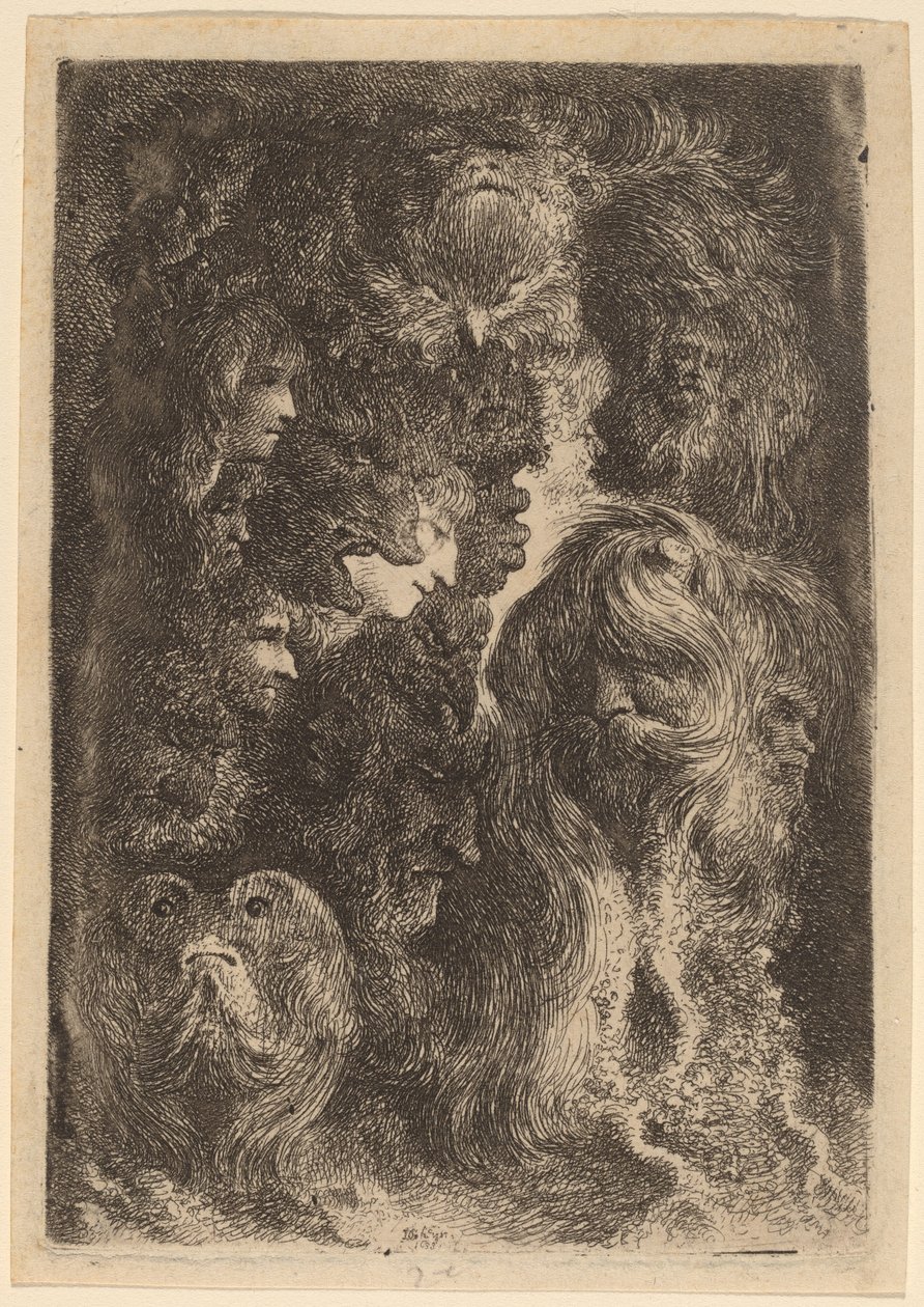 Fantastyczne głowy autorstwa Jacques de Gheyn III