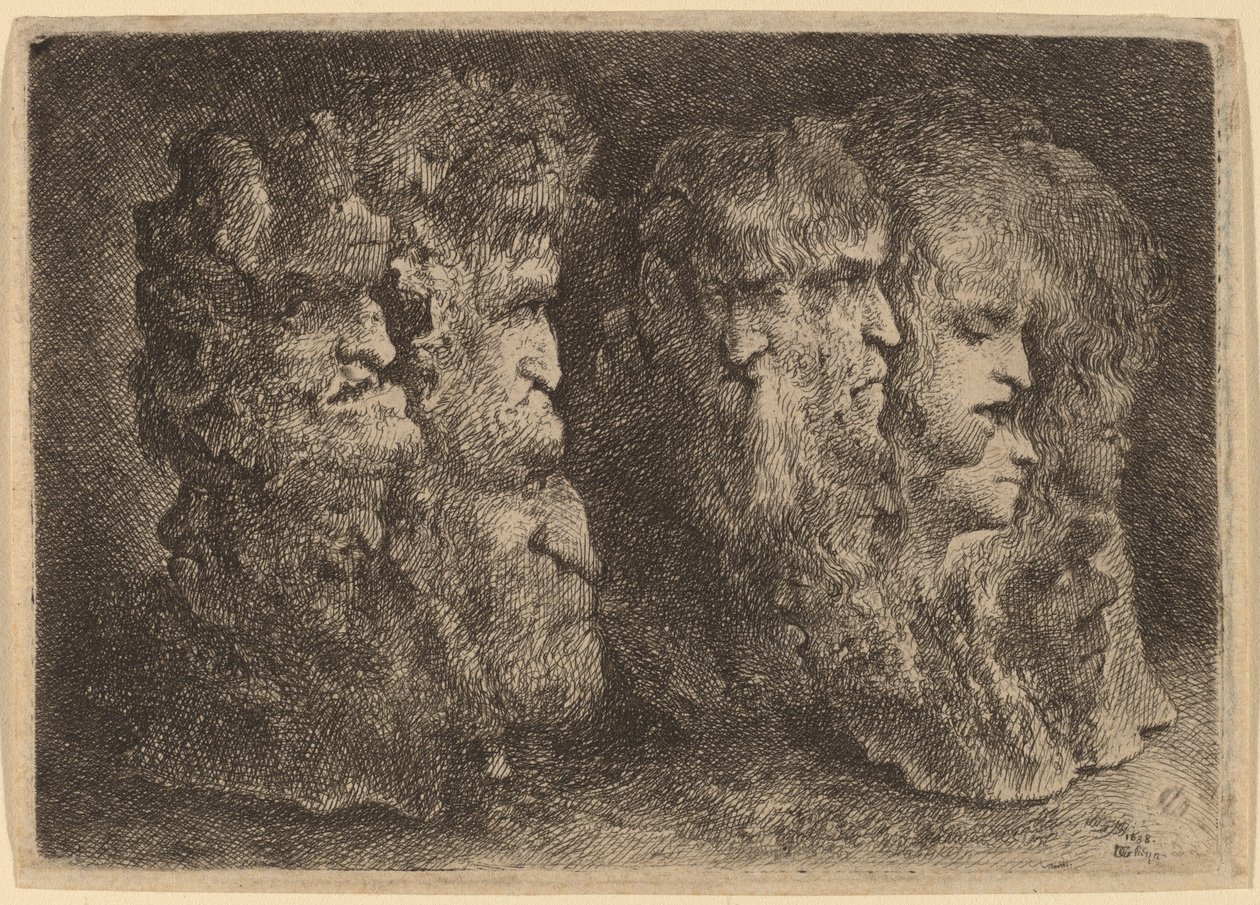 Groteskowe głowy autorstwa Jacques de Gheyn III