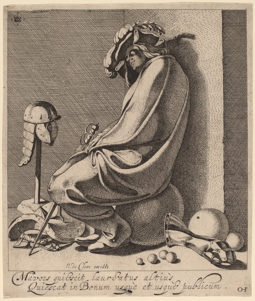 Mars śpi autorstwa Jacques de Gheyn III