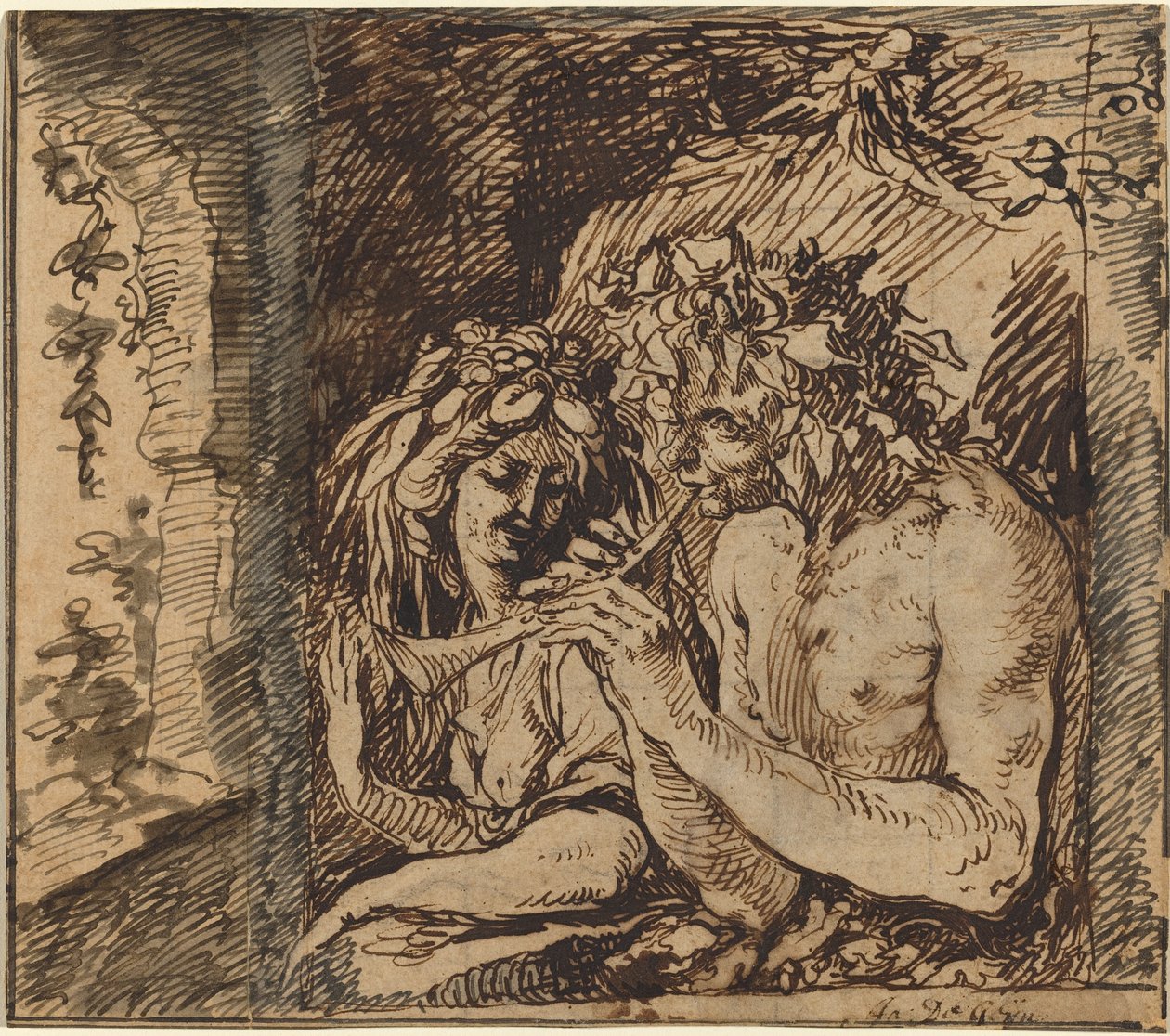 Bachus i Ceres autorstwa Jacques de Gheyn II
