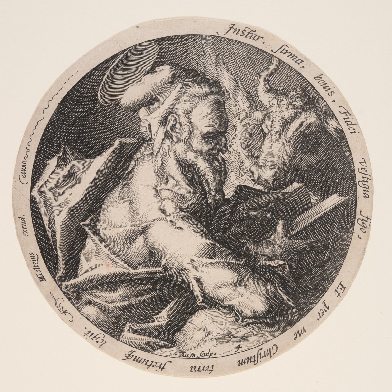 Łukasz, z Ewangelistów autorstwa Jacques de Gheyn II
