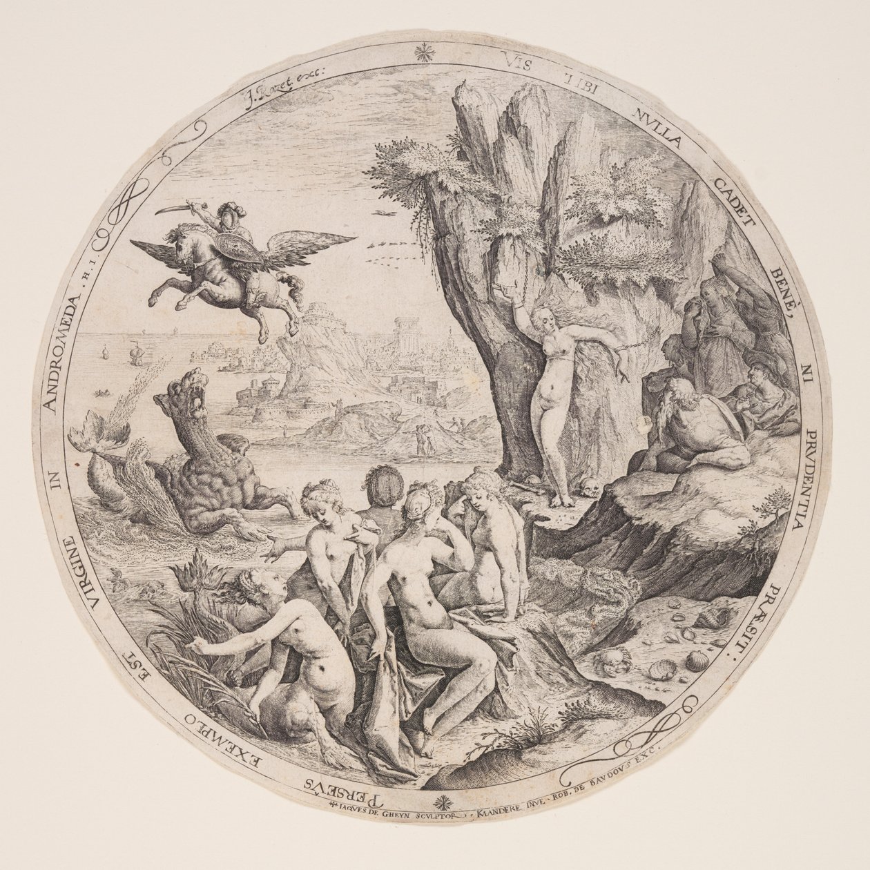 Perseusz wyzwalający Andromedę autorstwa Jacques de Gheyn II