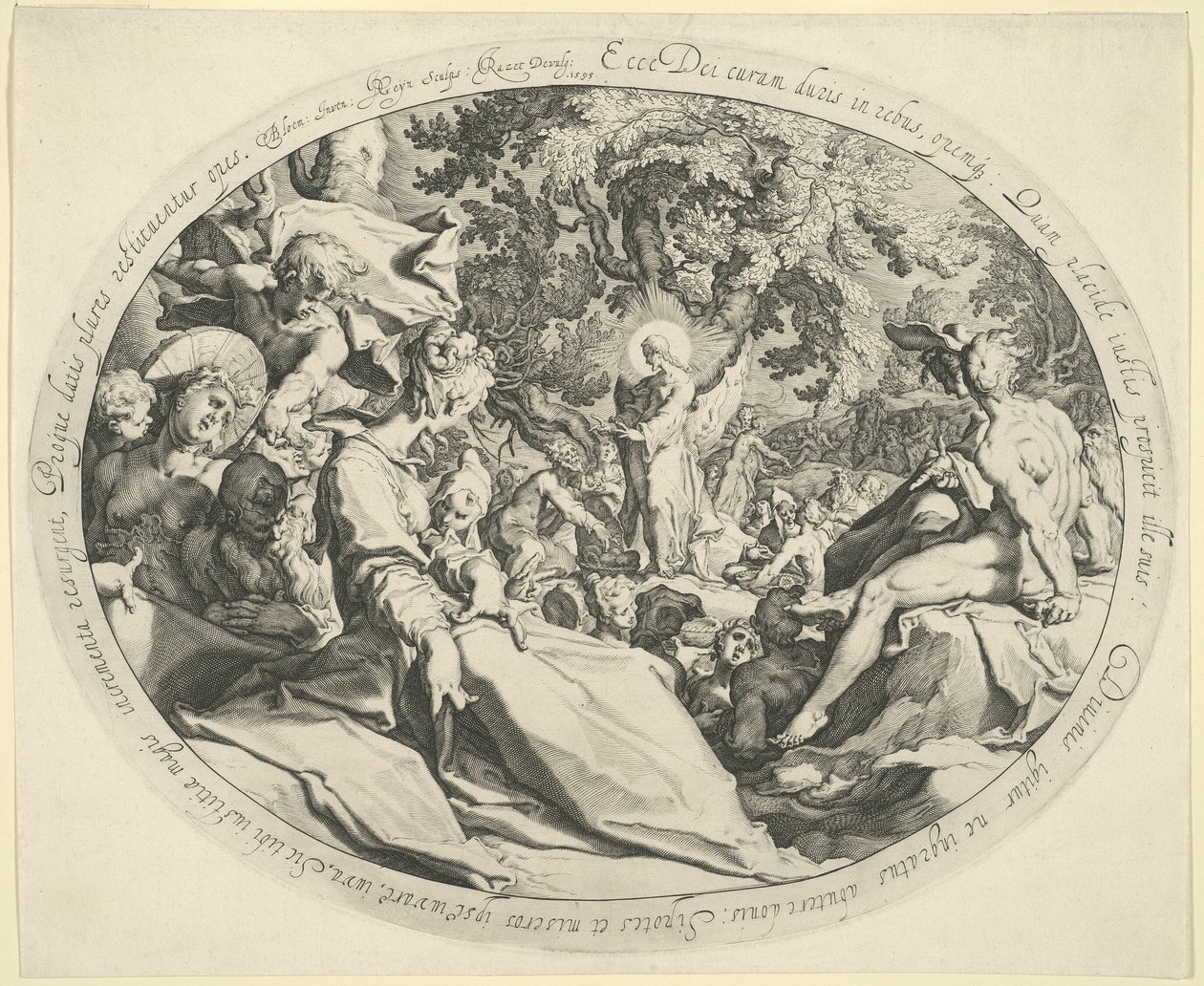 Cud pięciu chlebów autorstwa Jacques de Gheyn II