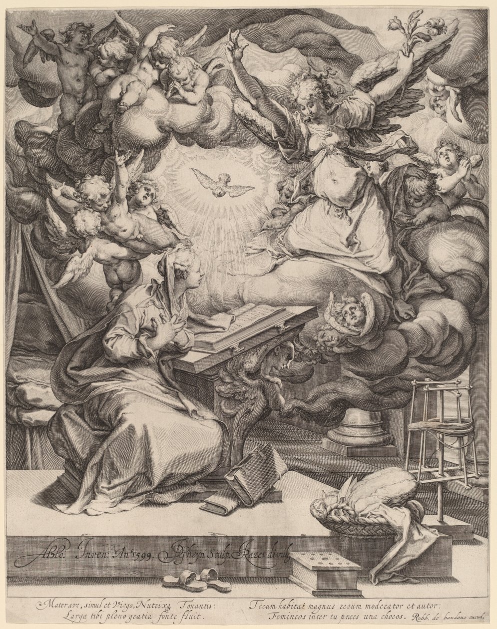 Zwiastowanie autorstwa Jacques de Gheyn II after Abraham Bloemaert