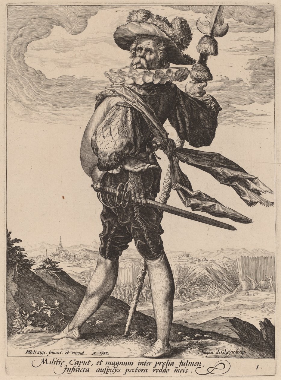 Pułkownik autorstwa Jacques de Gheyn II after Hendrik Goltzius