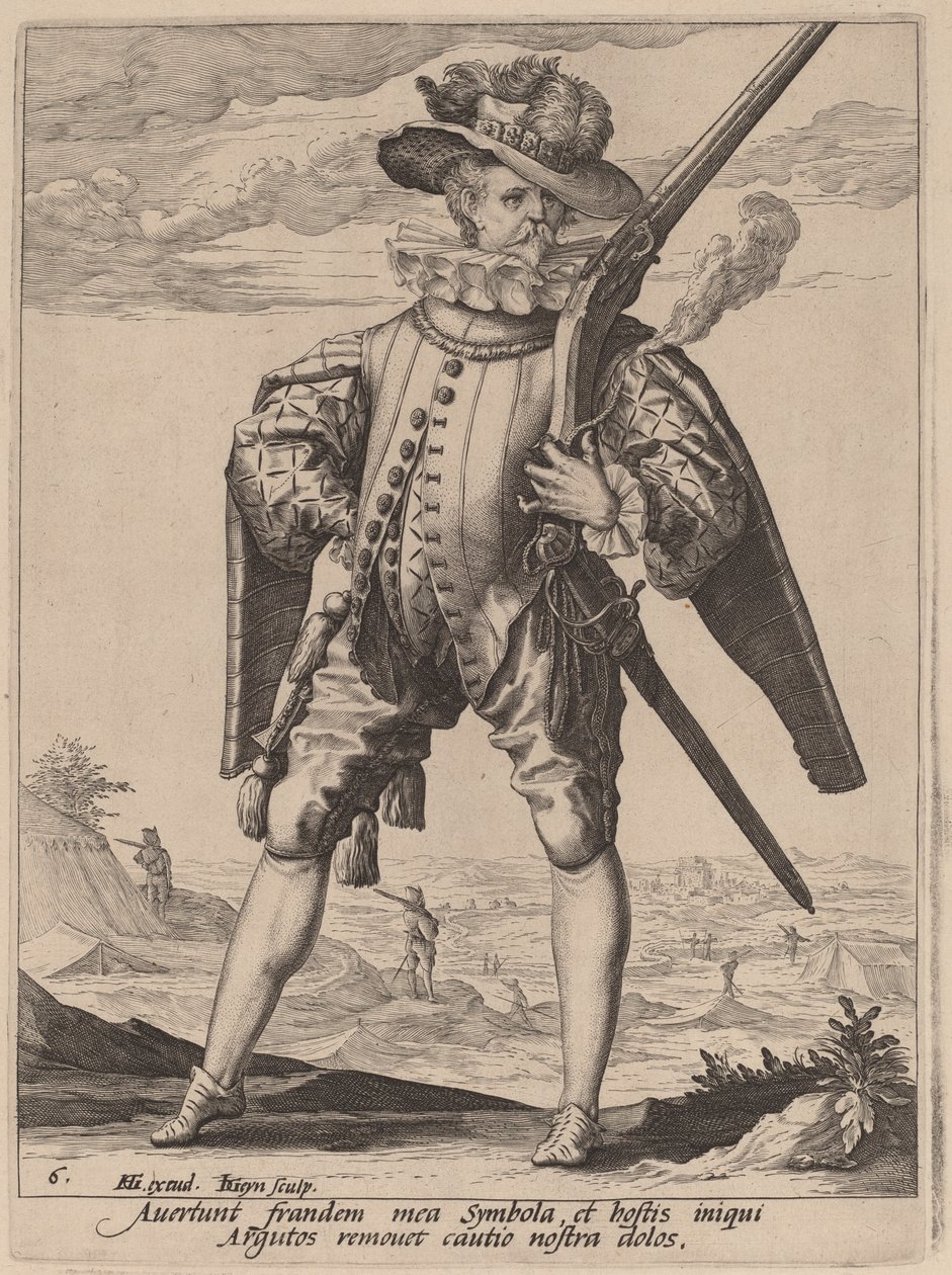Muszkieter autorstwa Jacques de Gheyn II after Hendrik Goltzius