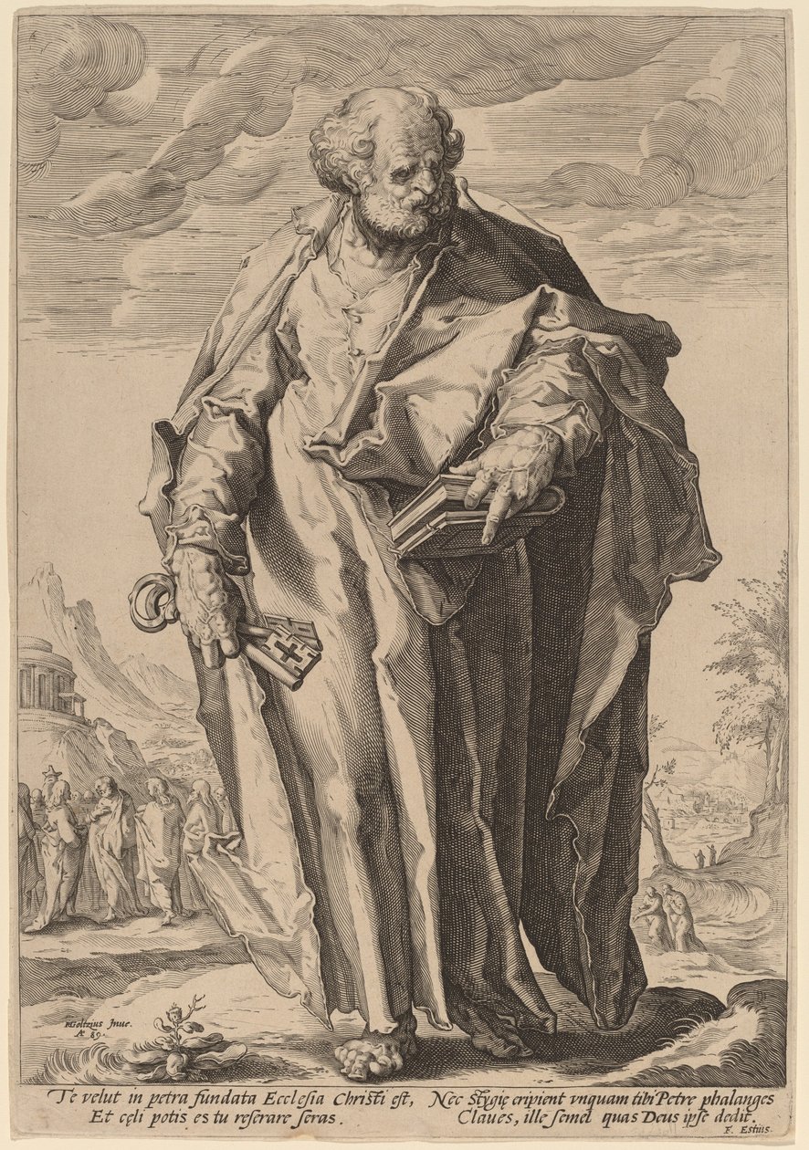 Święty Piotr autorstwa Jacques de Gheyn II, after Hendrik Goltzius