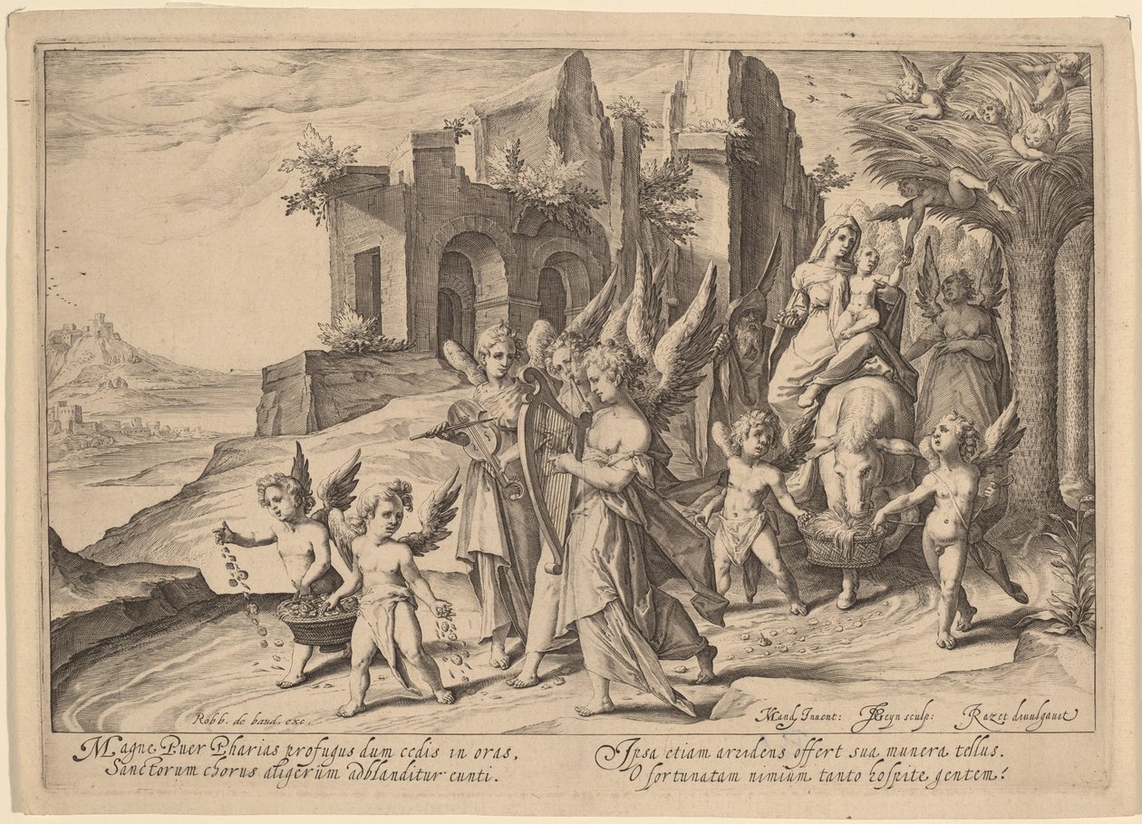 Powrót z ucieczki do Egiptu autorstwa Jacques de Gheyn II, after Karel van Mander I