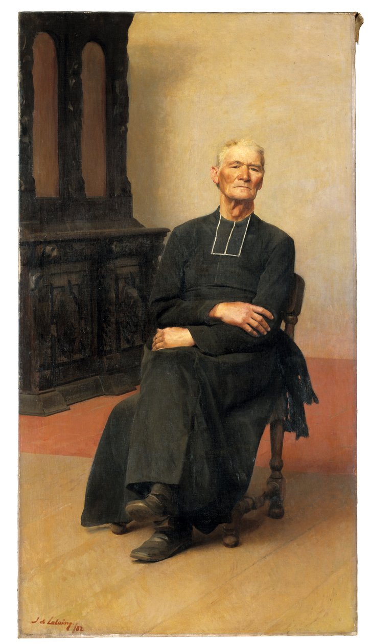 Portret starego księdza autorstwa Jacques de Lalaing