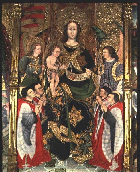 Madonna z Dzieciątkiem, centralny panel Ołtarza Paeria poświęcony św autorstwa Jaime Ferrer II