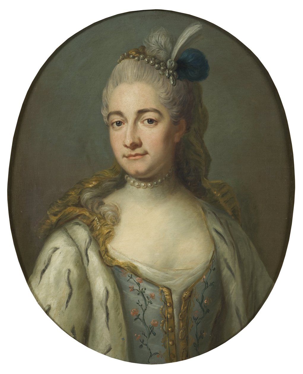 Hrabina Jadwiga Catharina von Fersen, z domu Jadwiga Katarzyna de La Gardie - Portret hrabiny Jadwigi Katarzyny de la Gardie (1695-1745), z domu Lillie, autorstwa Bjoerka, Jakoba (1726-1793). Olej na płótnie. Wymiary : 68x55 cm. Muzeum Narodowe w Sztokholm autorstwa Jakob Björk