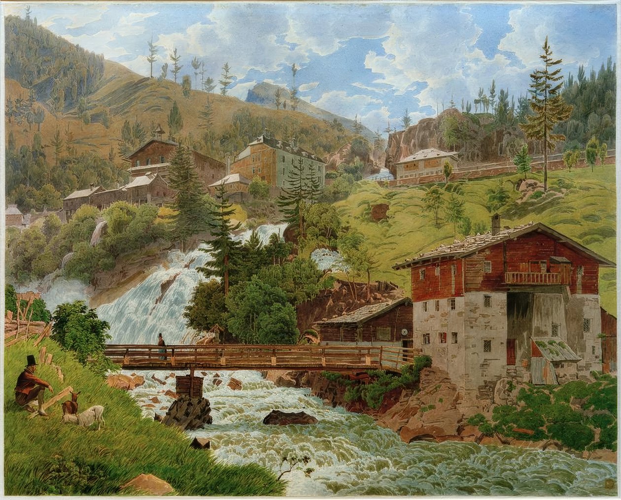 Widok na Bad Gastein autorstwa Jakob Alt