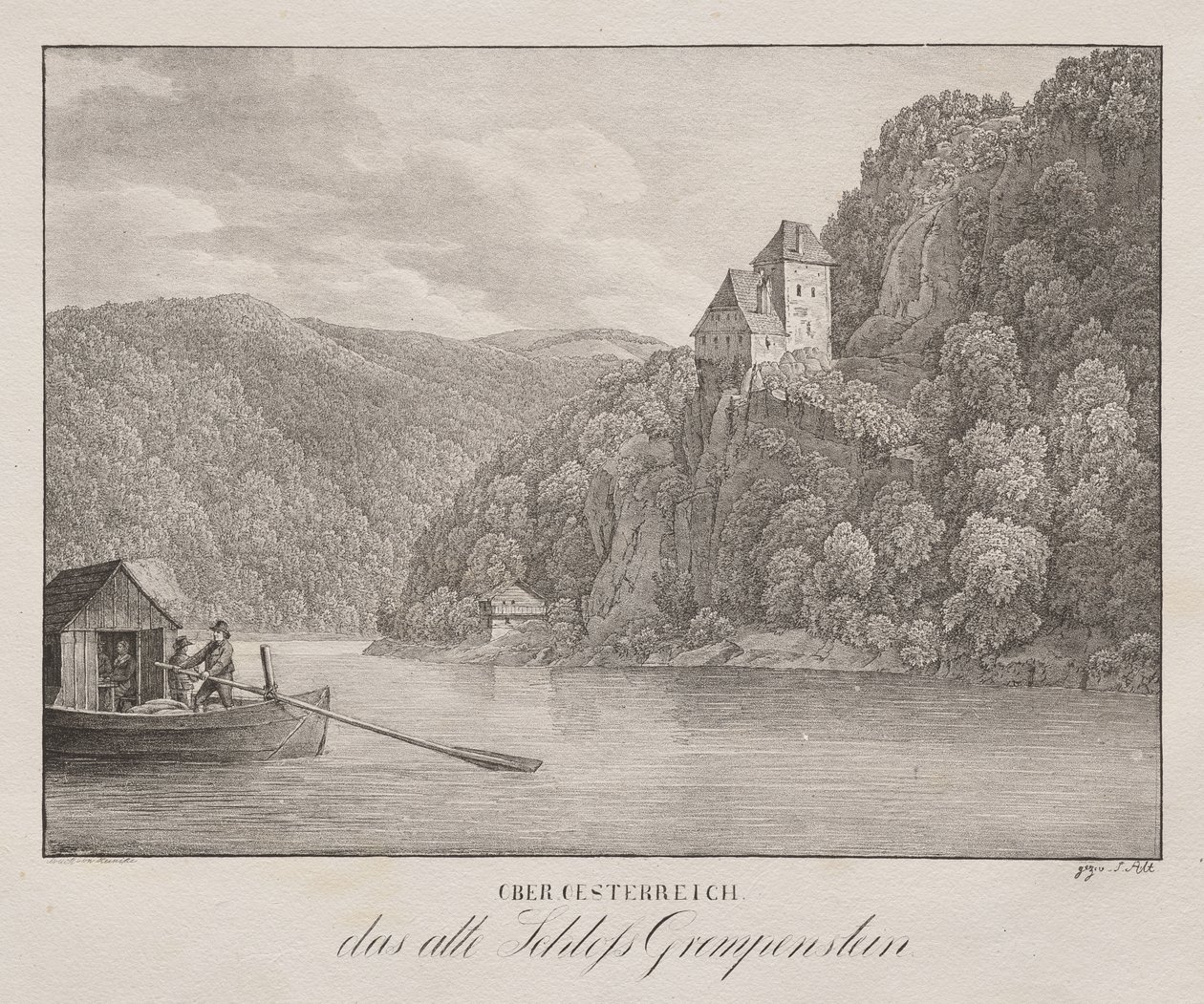 Dolna Austria, stary zamek Grempenstein autorstwa Jakob Alt