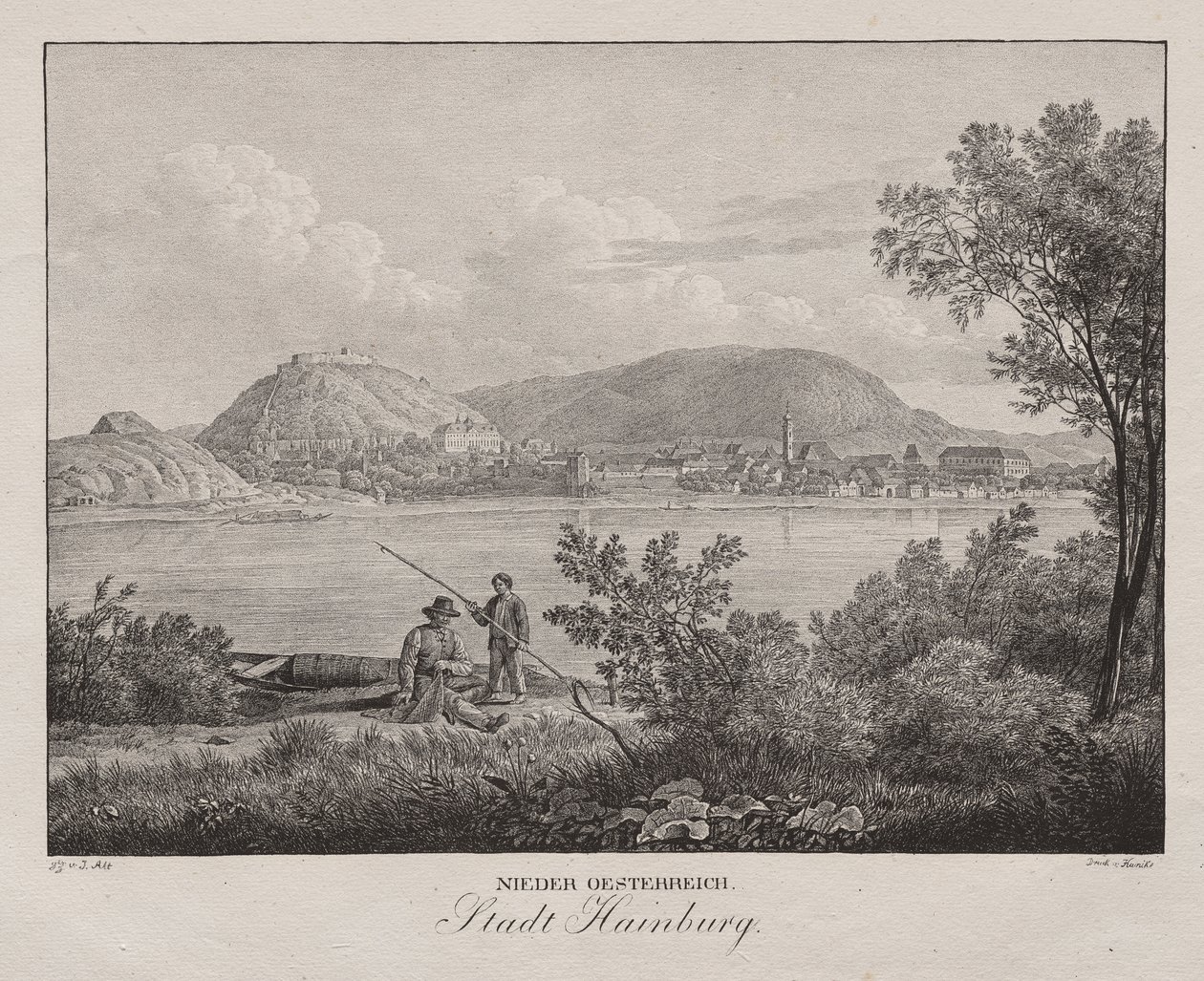 Nieder-Oesterreich, Stadt Hainburg autorstwa Jakob Alt