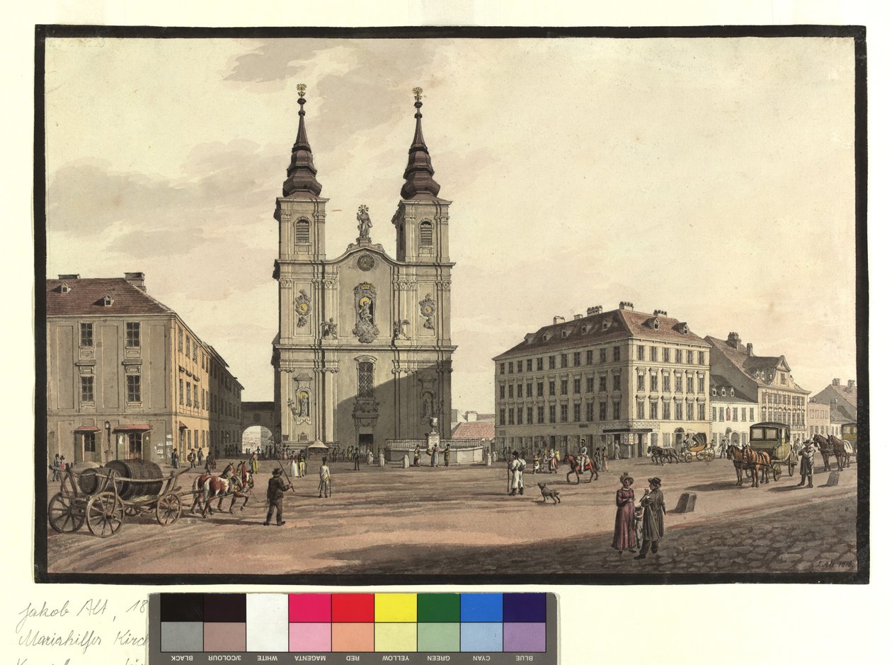 Kościół parafialny Mariahilf autorstwa Jakob Alt