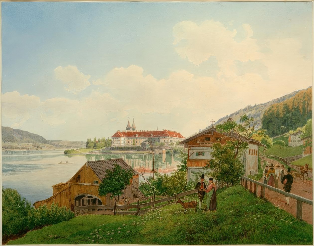 Tegernsee (Górna Bawaria, Bawaria), autorstwa Jakob Alt
