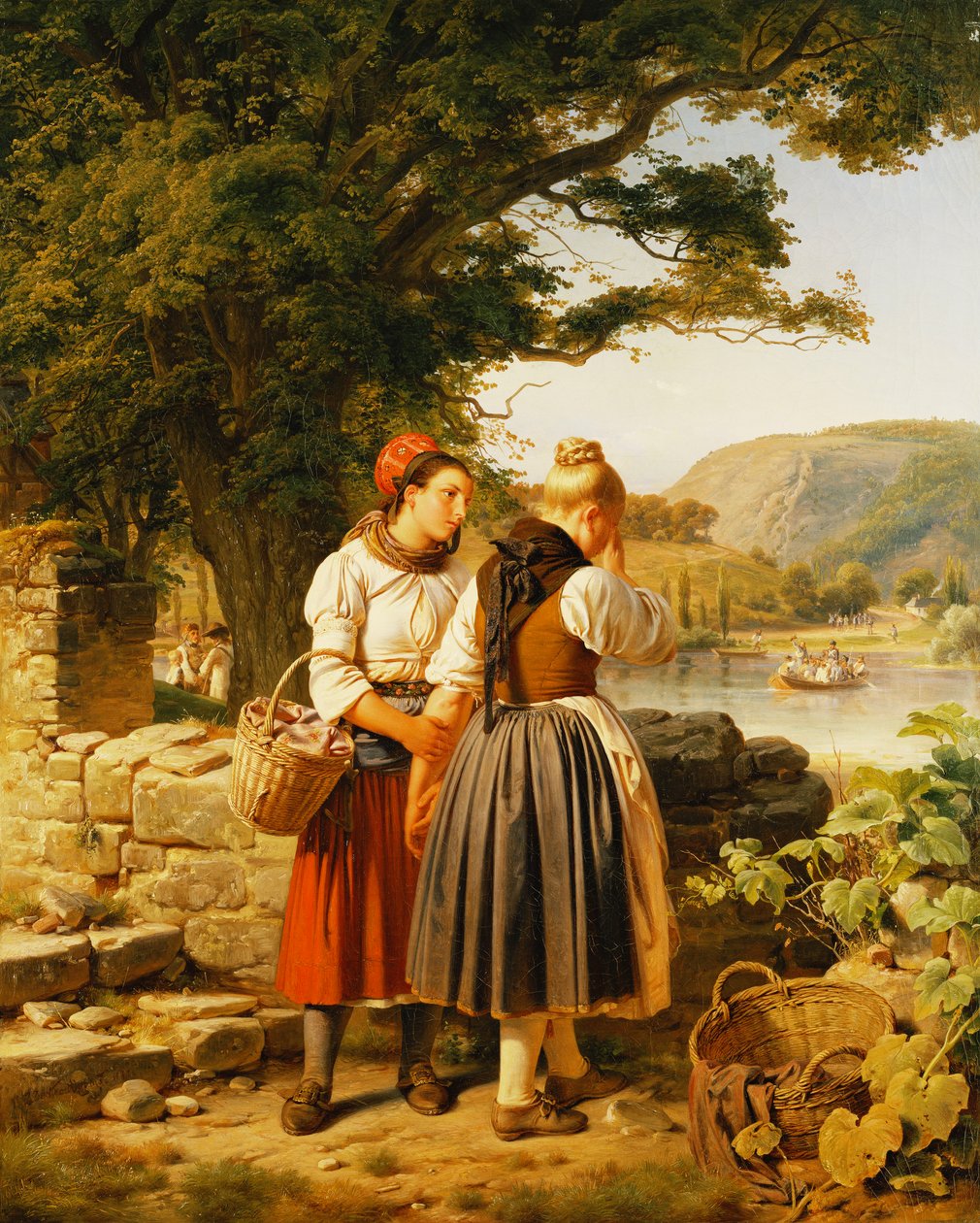 Pożegnanie, 1842 autorstwa Jakob Becker