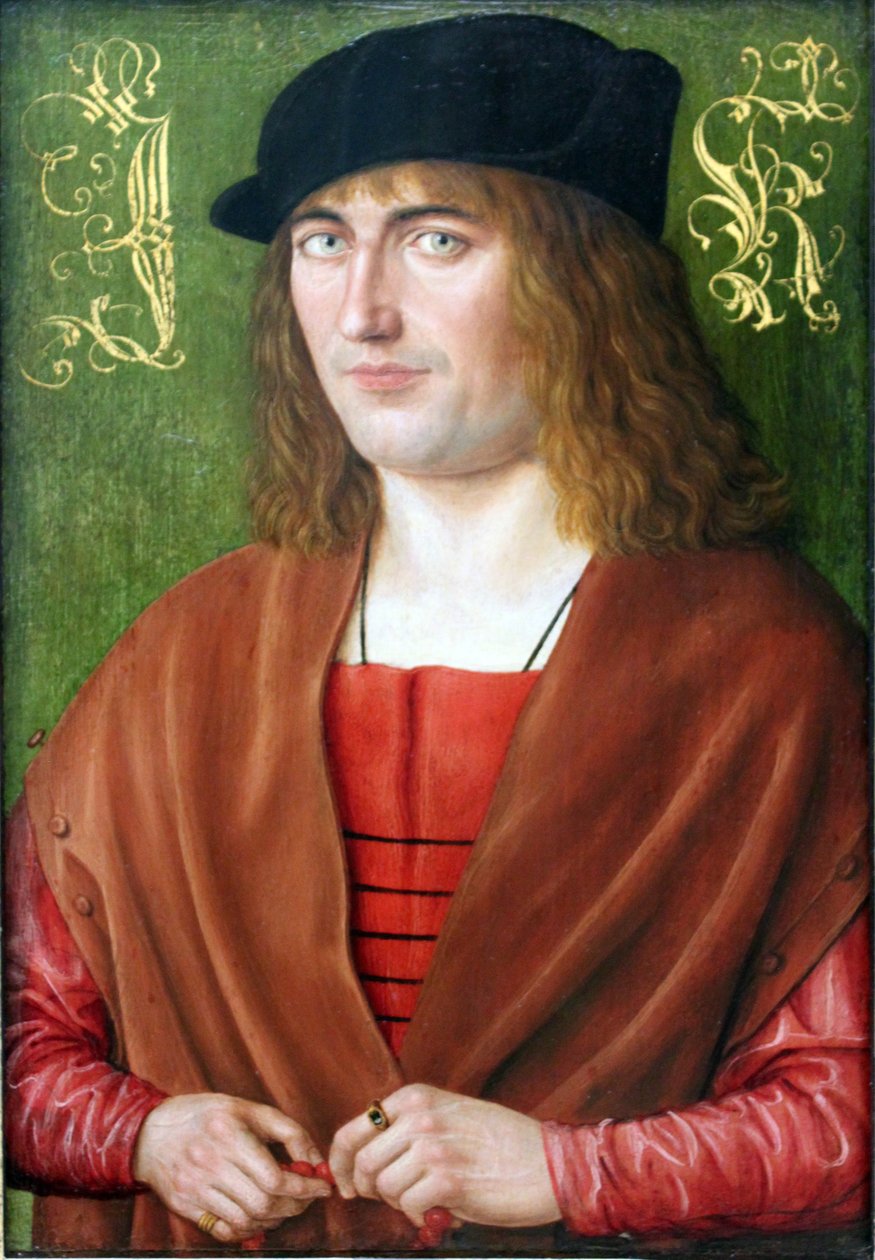 Bildnis des Jörg Kötzler, 1499 Portret 28-letniego norymberskiego obywatela Jörga Ketzlera
  (1471-1529) autorstwa Jakob Elsner