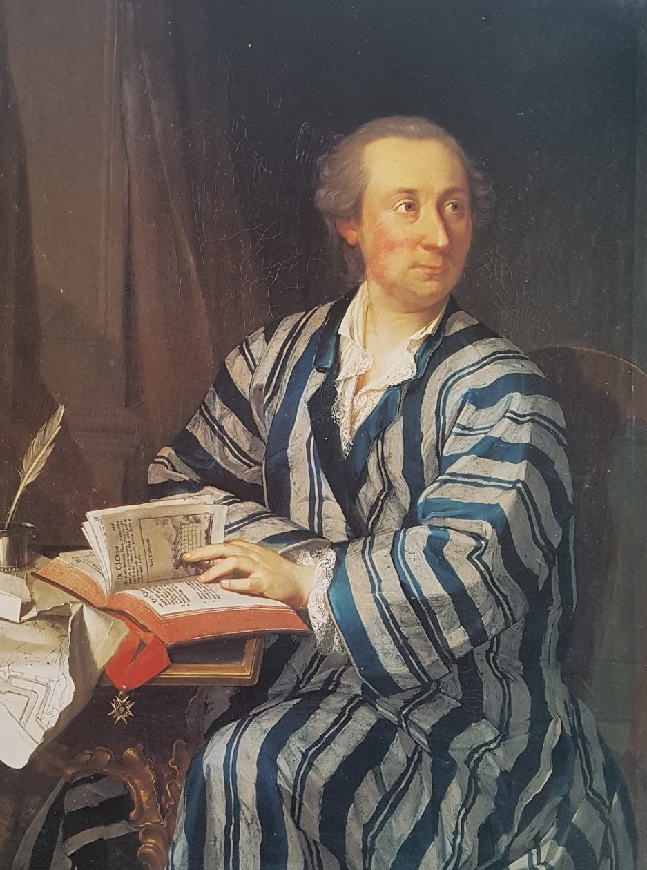 Niemcy: Portret Samuela Isaaka Emanuela Grossa (1732-1763), oficera Gwardii Szwajcarskiej. autorstwa Jakob Emanuel Handmann