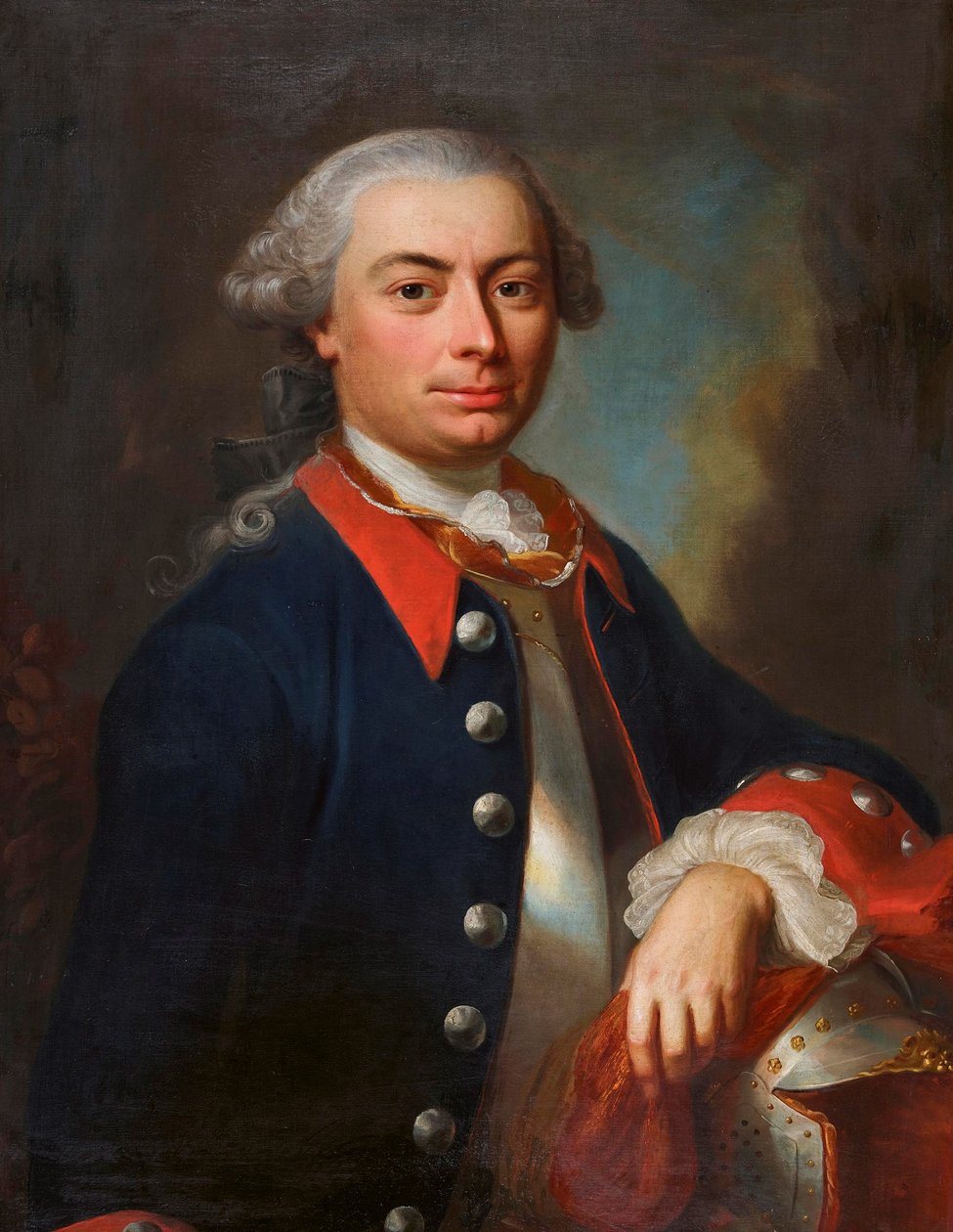 Portret Friedricha von Luternau (1727-1797). autorstwa Jakob Emanuel Handmann