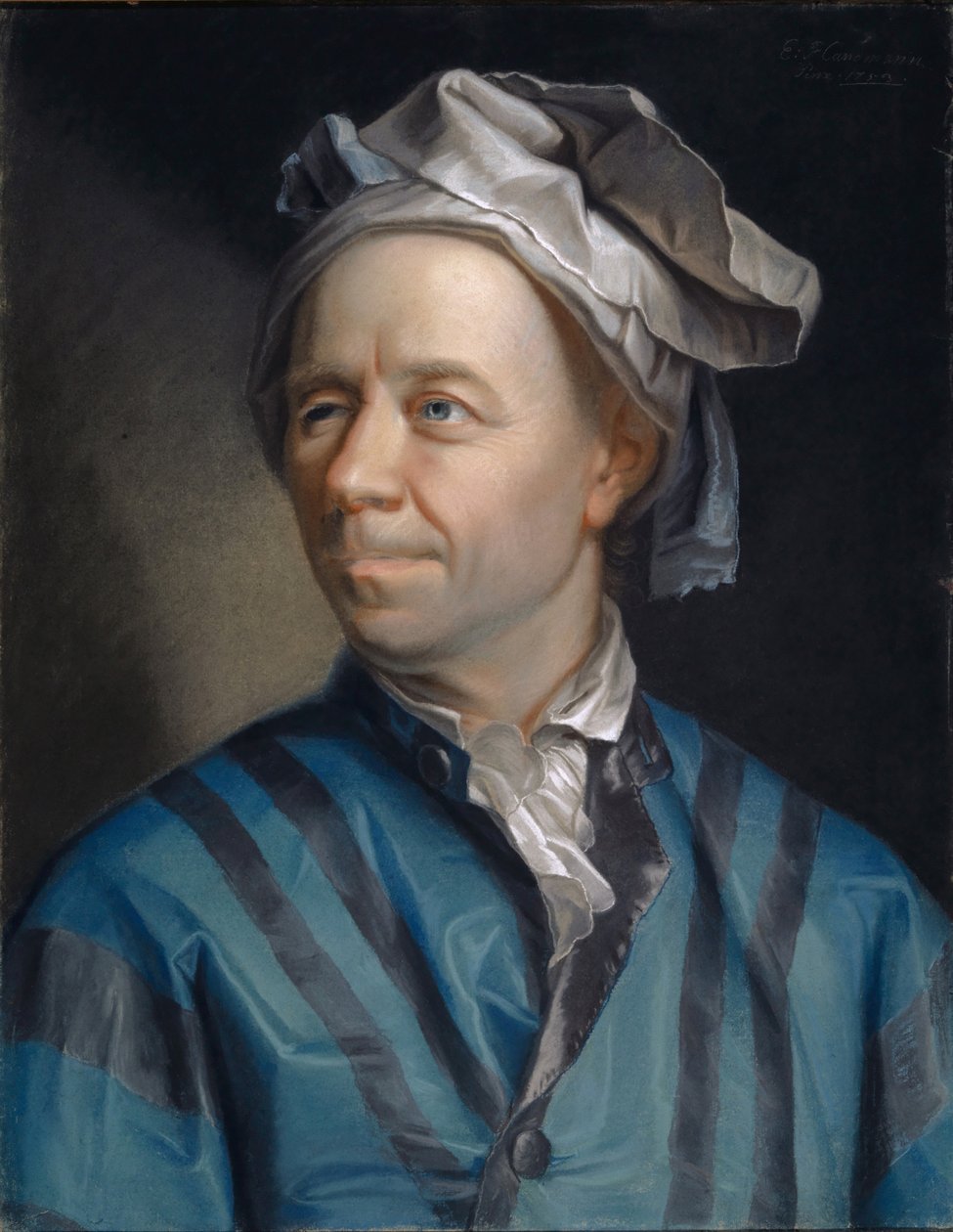Portret Leonharda Eulera (1707-1783) autorstwa Jakob Emanuel Handmann
