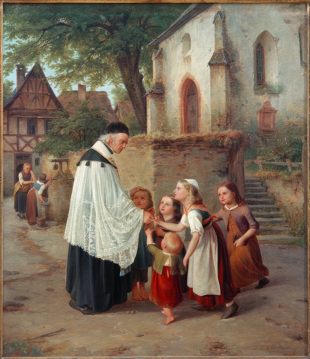 proboszcz autorstwa Jakob Fürchtegott Dielmann