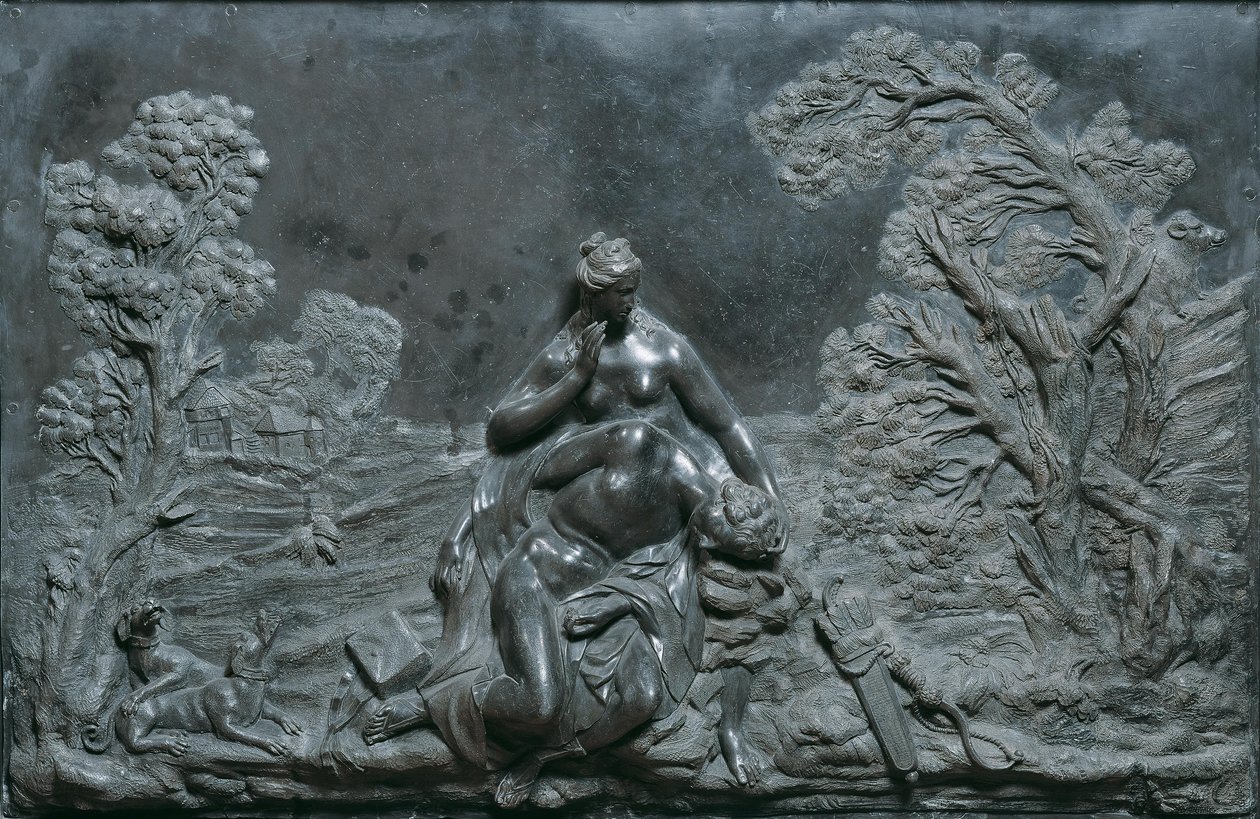 Wenus opłakuje zmarłego Adonisa autorstwa Jakob Gabriel Mollinarolo