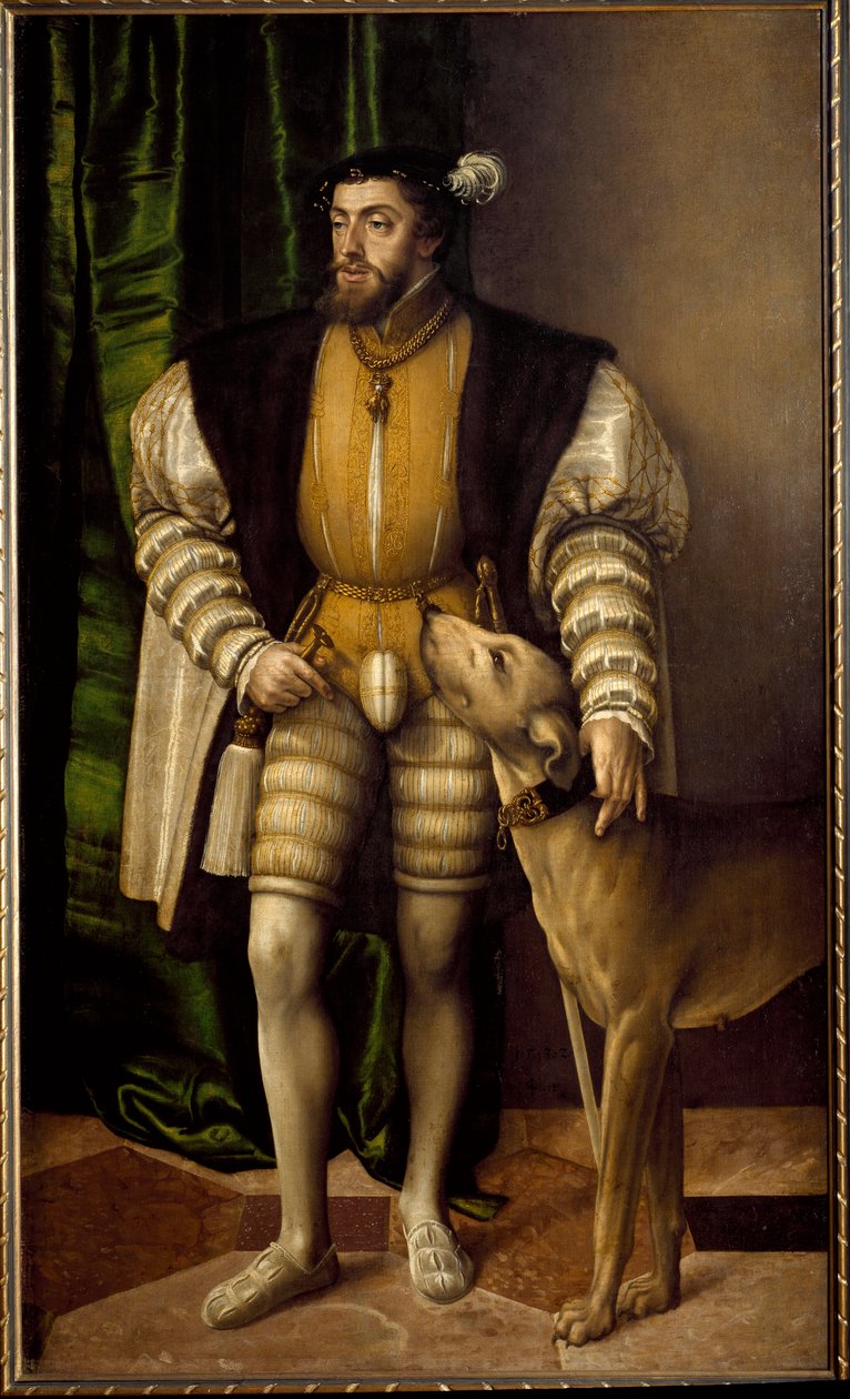 Portret Karola V cesarza Niemiec autorstwa Jakob Seisenegger