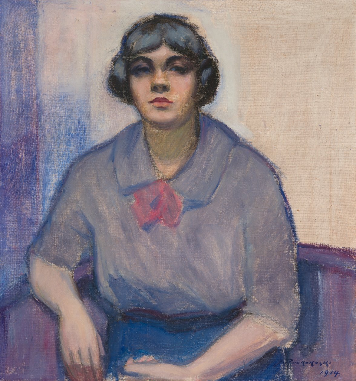 Portret kobiety autorstwa Jalmari Ruokokoski