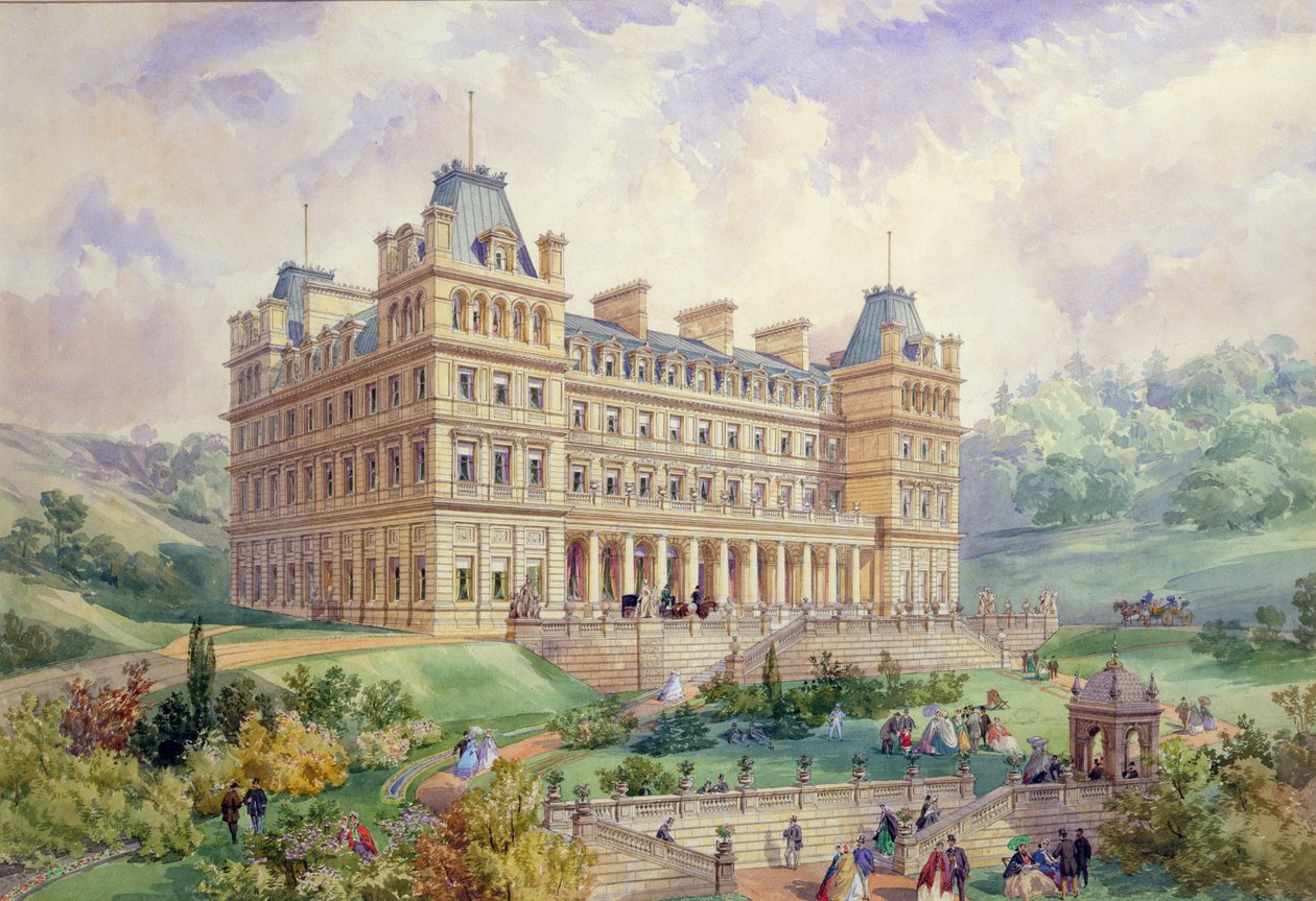 Widok na proponowany hotel, Tunbridge Wells (toaleta, długopis i atrament) autorstwa George Murray