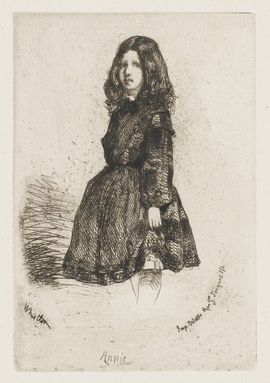 Annie, ok. 1857-58 (akwaforta na papierze) autorstwa James Abbott McNeill Whistler