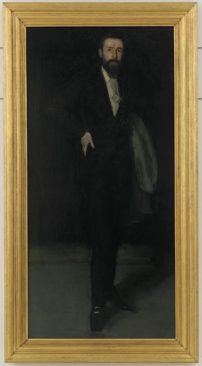 Aranżacja w czerni: Portret F.R. Leyland, ok.1870 autorstwa James Abbott McNeill Whistler