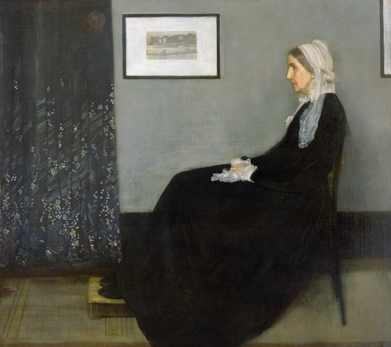 Aranżacja w kolorze szarym i czarnym nr 1 (Portret Matki Artystki) autorstwa James Abbott McNeill Whistler