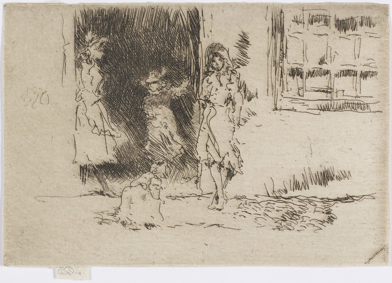 Drzwi chaty, ok. 1884-86 (akwaforta na papierze) autorstwa James Abbott McNeill Whistler