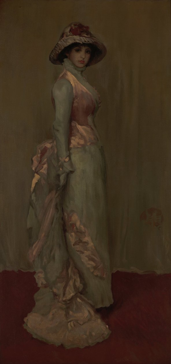 Harmonia w różu i szarości - Lady Meux autorstwa James Abbott McNeill Whistler