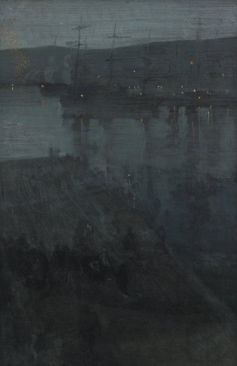 Nokturn w błękicie i złocie – Valparaiso autorstwa James Abbott McNeill Whistler