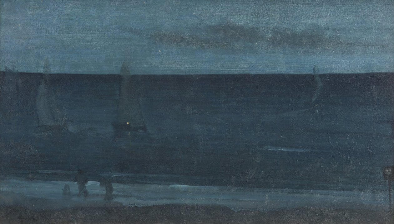 Nokturn — niebieski i srebrny — Bognor autorstwa James Abbott McNeill Whistler