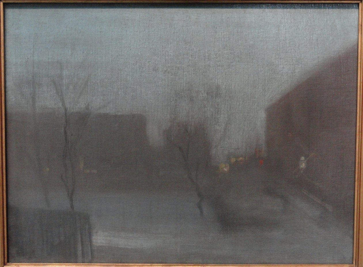 Nocturne- Trafalgar Square, Chelsea autorstwa James Abbott McNeill Whistler