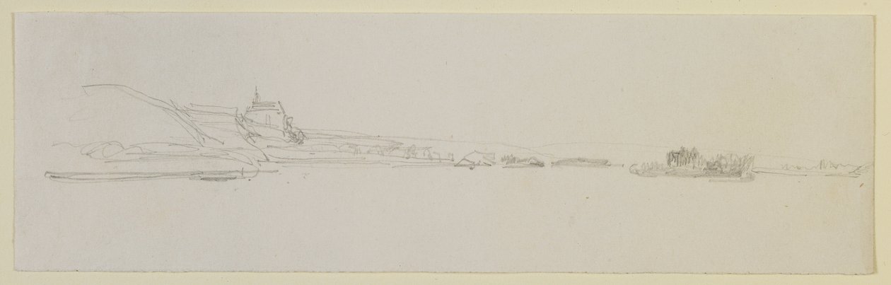Pfalz, 1858 (ołówek na białym papierze) autorstwa James Abbott McNeill Whistler