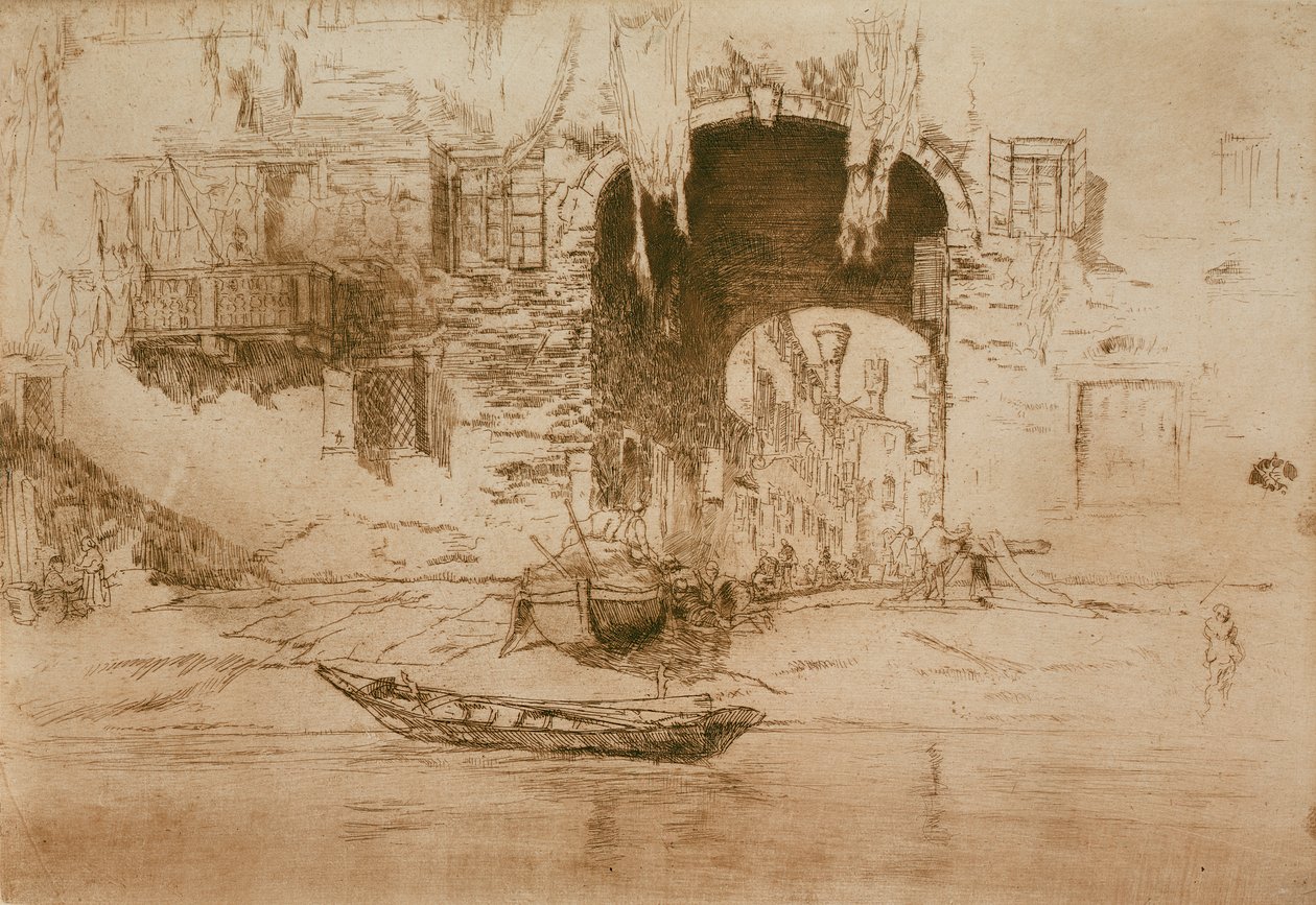 San Biagio, Wenecja, 1879-80 autorstwa James Abbott McNeill Whistler