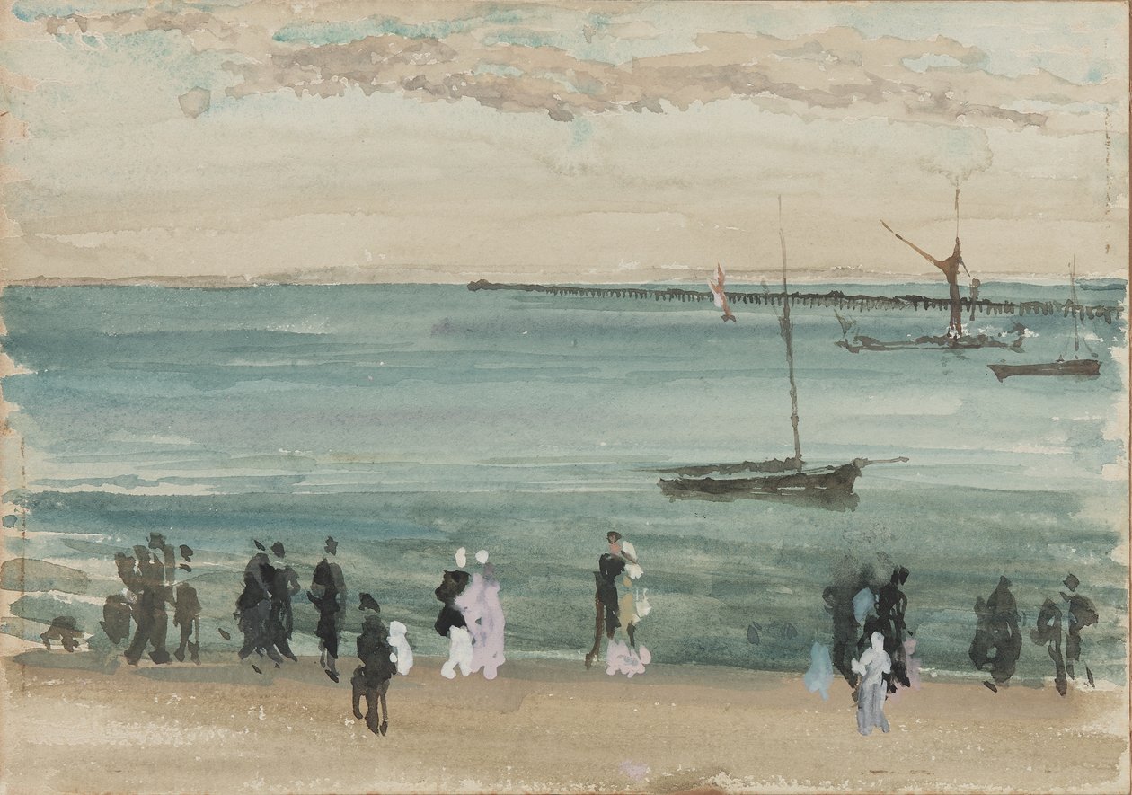 Molo w Southend, 1883-84 autorstwa James Abbott McNeill Whistler