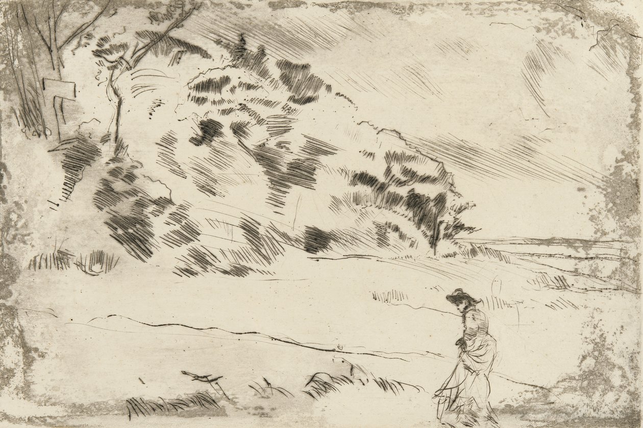 Brzegi Speke, ok. 1875 (suchy punkt na papierze) autorstwa James Abbott McNeill Whistler