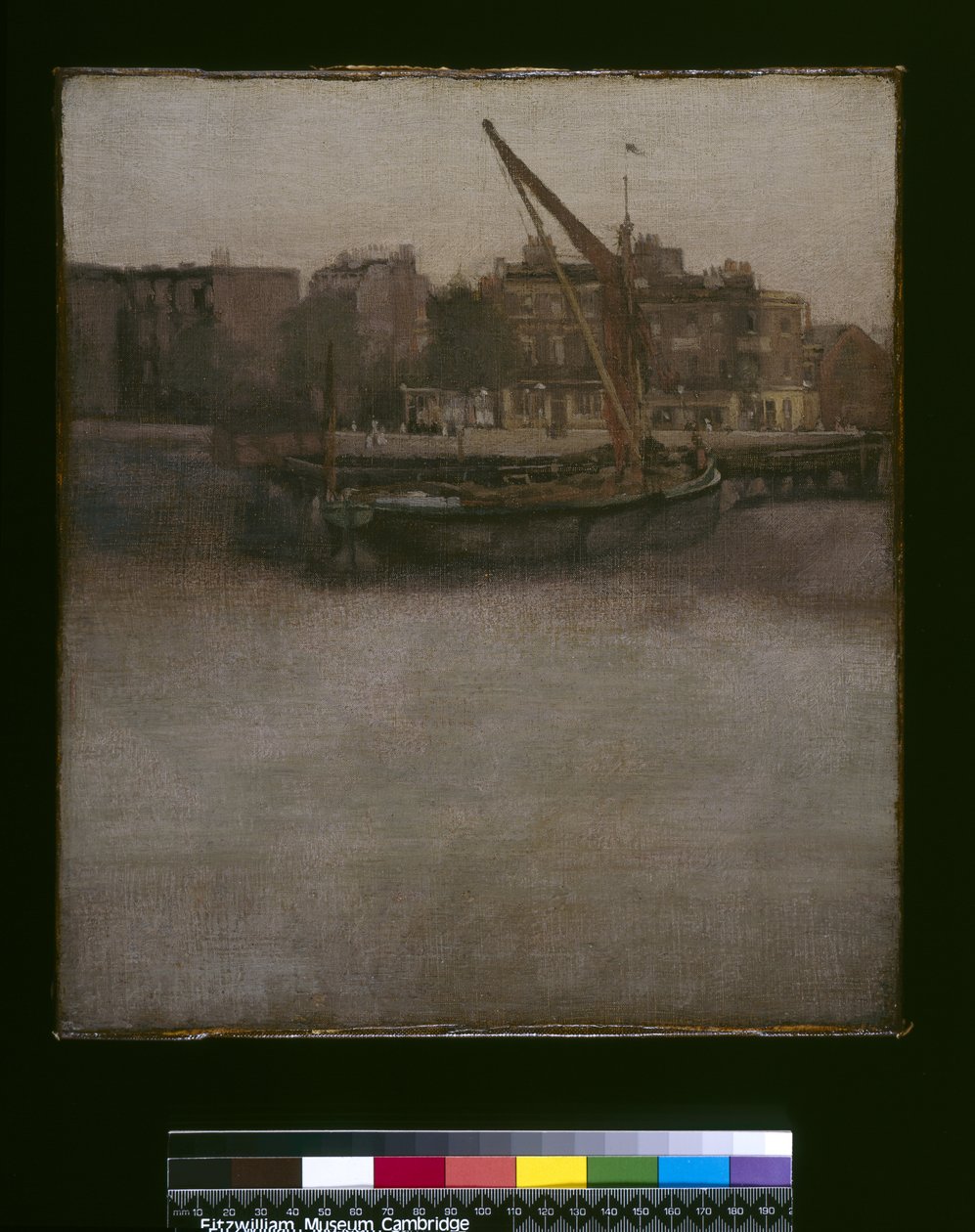 Symfonia w kolorze szarym i brązowym (Lindsey Row, Chelsea), ok. 1834-1948 autorstwa James Abbott McNeill Whistler