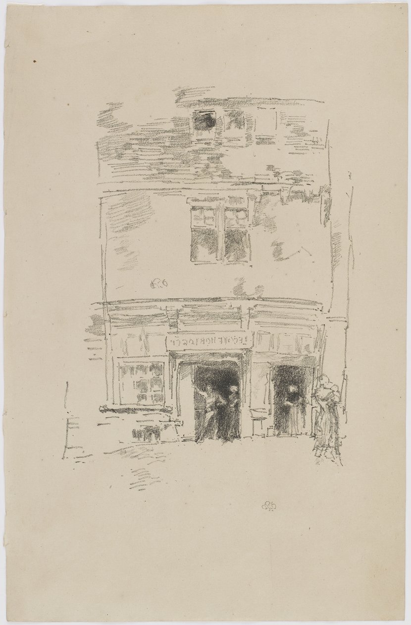 Zegarmistrzowie, Paimpol, 1893 (lit na papierze) autorstwa James Abbott McNeill Whistler