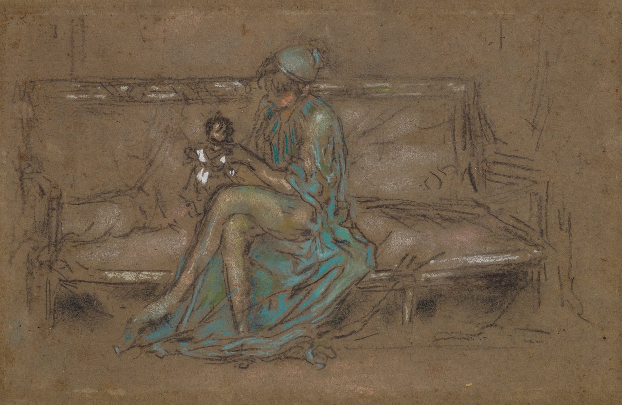 Zielona czapka autorstwa James Abbott McNeill Whistler