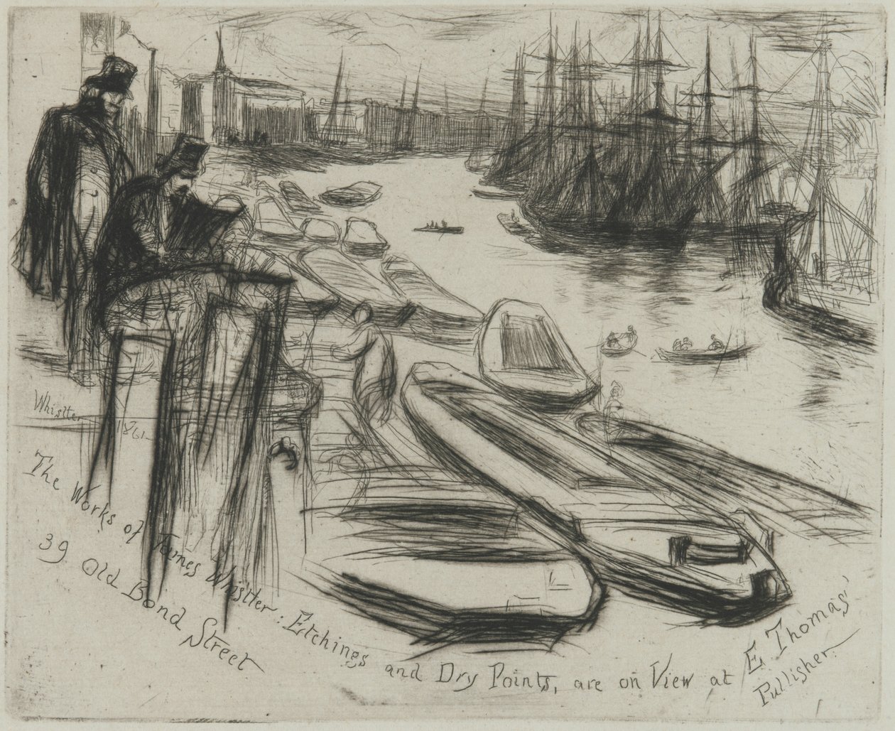 Mały basen, 1861 (akwaforta na papierze) autorstwa James Abbott McNeill Whistler