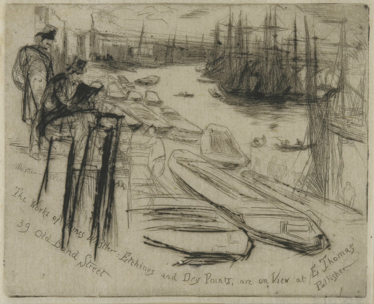 Mały basen, 1861 (akwaforta na papierze) autorstwa James Abbott McNeill Whistler